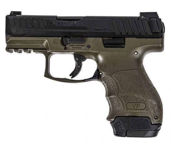 HK VP9SK Subcompact 9mm Pistol, OD Green/Black – 81000648