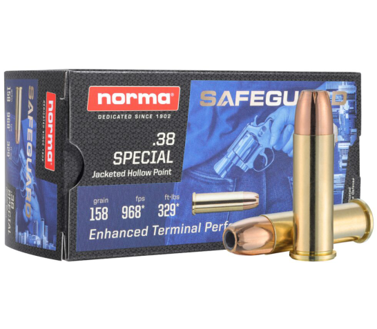 Norma Safeguard .38 Special Ammo 158 Grain JHP 50 rds – 610740050