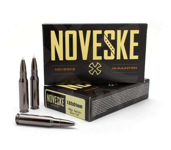 Noveske 7.62x51mm 168gr Ballistic Glow Tip Ammunition 20rds – 52221