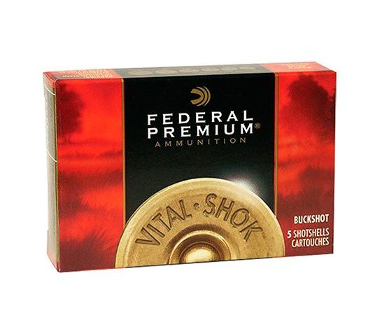 Federal 12ga 3" Magnum 15 Pellets 00 Buck Vital-Shok Shotshell Ammunition 5rds – P158 00