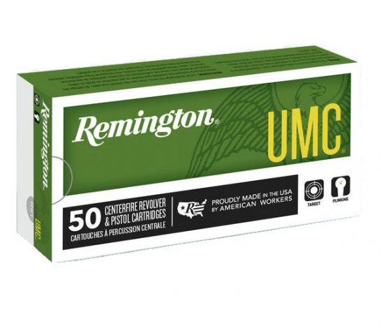 Remington UMC Handgun 124 gr FMJ 9mm Ammunition, 50 Rounds – 23718