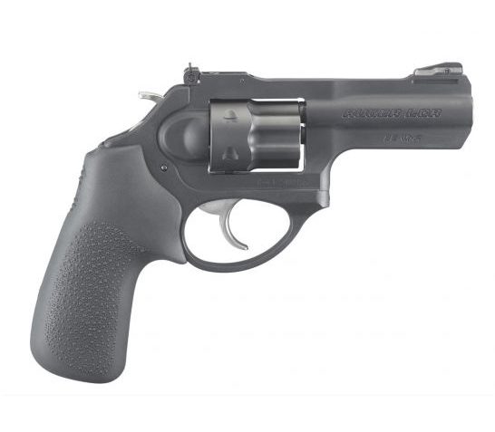 Ruger LCRx 3" .22 WMR Revolver w/ Hogue Tamer Grips, Black – 5437