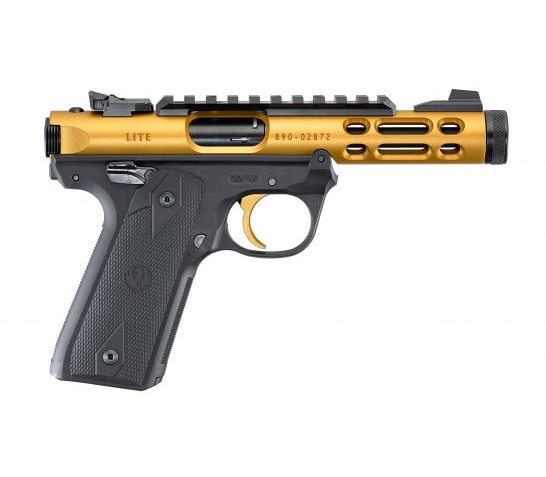 Ruger Mark IV 22/45 LITE .22LR Gold & Black Target Pistol – 43926
