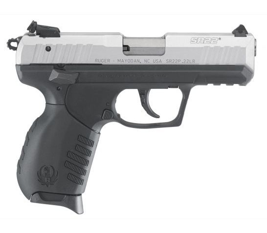 Ruger SR22 .22LR Silver & Black Pistol – 3607