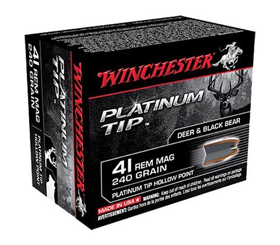 Winchester 41 Magnum 240gr Platinum Tip HP Supreme Ammunition 20rds – S41PTHP