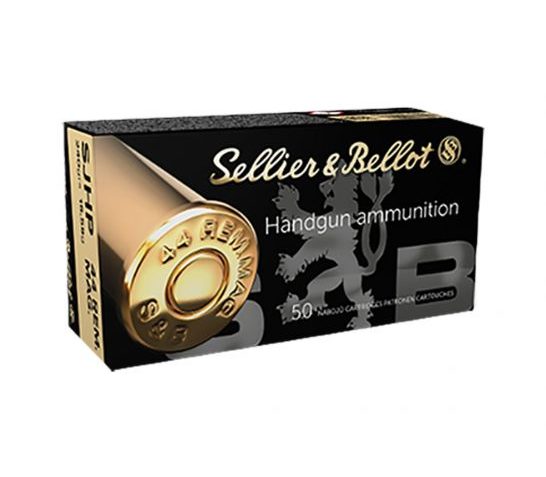 Sellier & Bellot 240 gr Semi-Jacketed Hollow Point .44 Mag Ammo, 50/box – SB44C