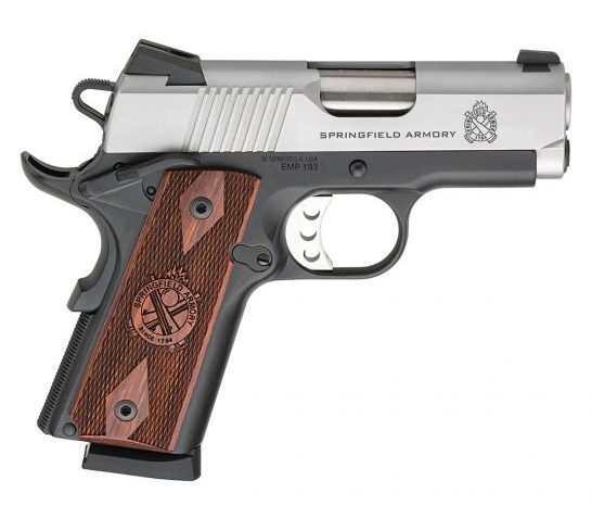 Springfield 1911 EMP CA Compliant 9mm Pistol, Stainless – PI9209LCA