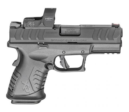 Springfield XDM Elite Compact 10mm Pistol With Hex Dragonfly, Black – XDME93810CBHCOSPD