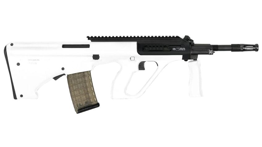 Steyr Arms AUG A3 M1 5.56x45mm NATO 16″ 1:9″ 1/2×28 Bbl White Semi-Auto Rifle w/RH Extended Pic Rail AUGM1WHIEXT