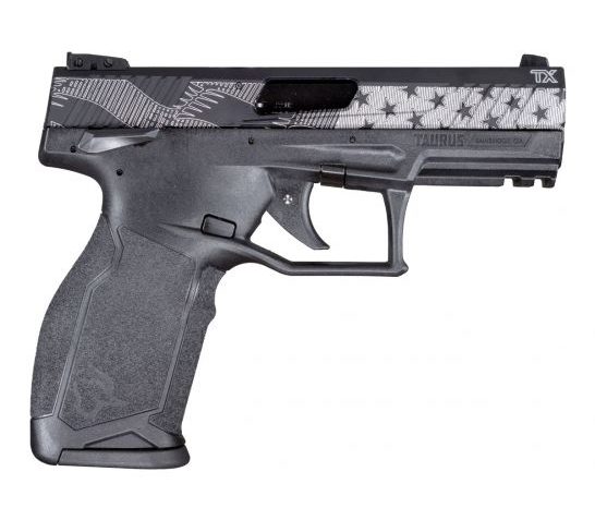 Taurus TX22 US Flag .22 LR Pistol, Black – 1-TX22141-10US1