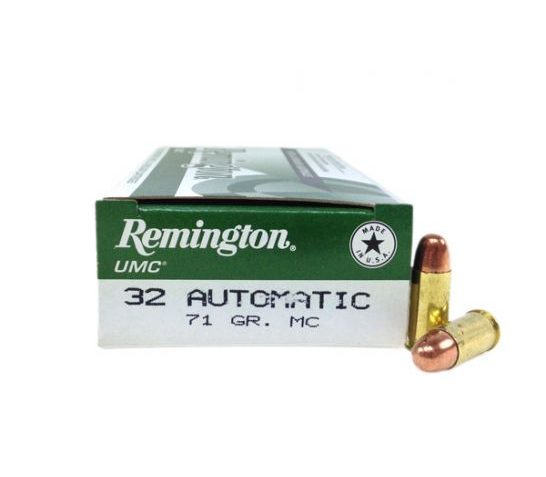 Remington UMC 32 Auto/ACP (7.65mm) 71 MC Ammunition 50rds – L32AP