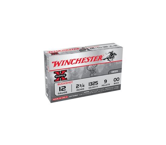 Winchester 12ga 2.75" 9 Pellet 00 Buck Shotshell Ammunition 15rds – XB1200VP