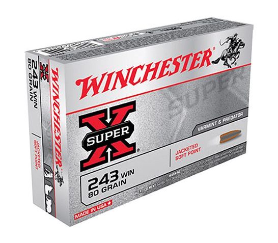 Winchester 243 100gr Power Point Super-X Ammunition 20rds – X2432