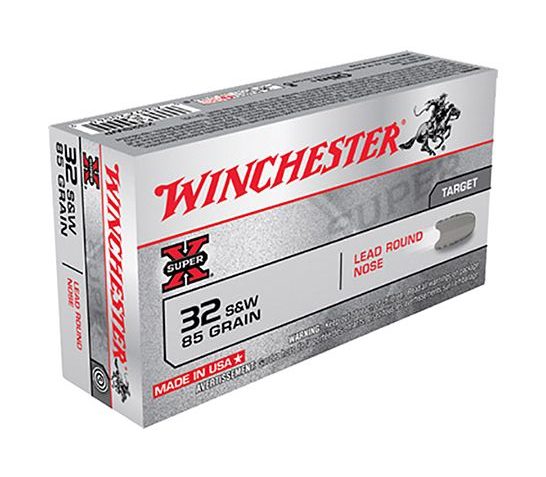 Winchester 32 S&W 85gr LRN Super-X Ammunition 50rds – X32SWP