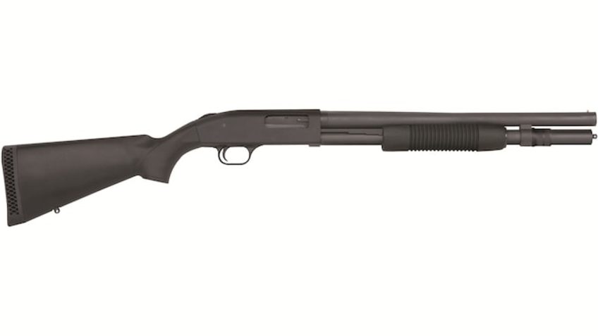Mossberg 590, 12 gauge 18.5" 6rd blued Moss 52153 590 Cyl. Bore Syn
