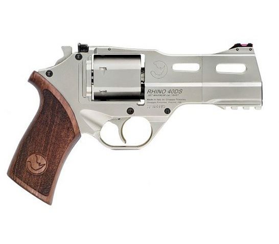 Chiappa Firearms 340222 Rhino 40DS 357 Mag 6rd 4" Nickel-Plated Steel Cylinder & Barrel Nickel-Plated