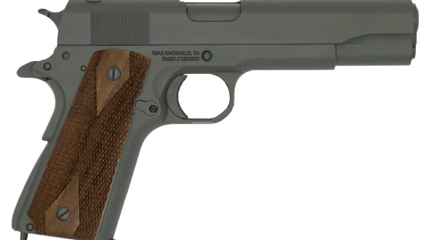 SDS Imports 1911A1, Single Action Only, Semi-automatic, Metal Frame Pistol, Full Size, 45 ACP, 5" Barrel, Steel, Black, Fixed Sights, Manual Thumb Safety, 7 Rounds, 1 Magazine 1911A1 US ARMY WG