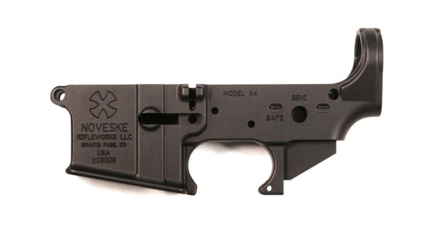Noveske, N4 Stripped Lower Receiver, Gen 1, Semi-automatic, 223 Rem/556NATO, Black Finish, Includes Set Screw