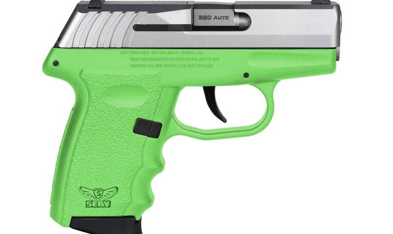 SCCY CPX-3 .380 ACP Semi Auto Pistol Stainless/Green
