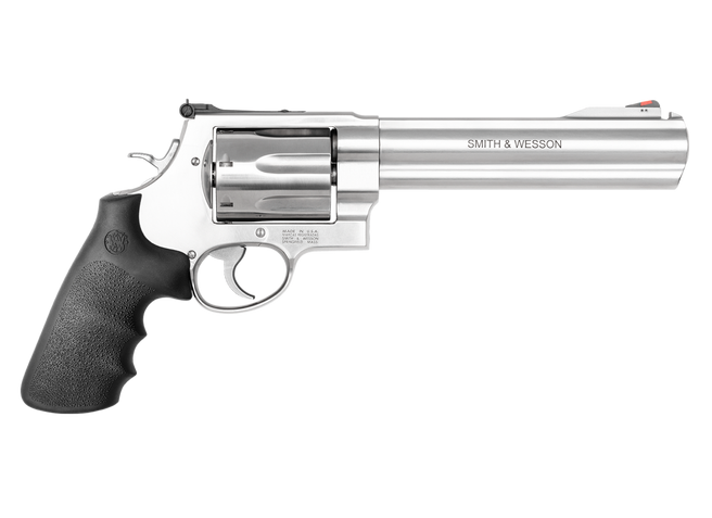 Smith & Wesson 13331 Model 350 350 Legend 7rd 7.50" Satin Stainless/Finger Grooved Black Polymer Grip