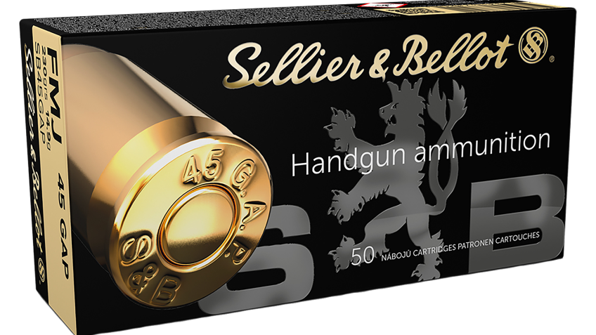 Sellier & Bellot Handgun Ammo – .45 GAP – 230 grain – 50 Rounds