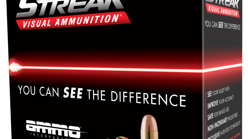 Ammo, Inc. Streak Visual Handgun Ammo – 9mm Luger – 124 Gr. – 20 Rounds – Jacketed Hollow Point