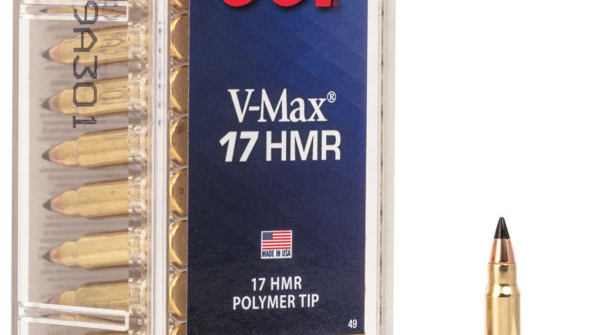 CCI V-MAX Rimfire Ammo – .17 Hornady Magnum Rimfire – 17 Grain – 50 Rounds