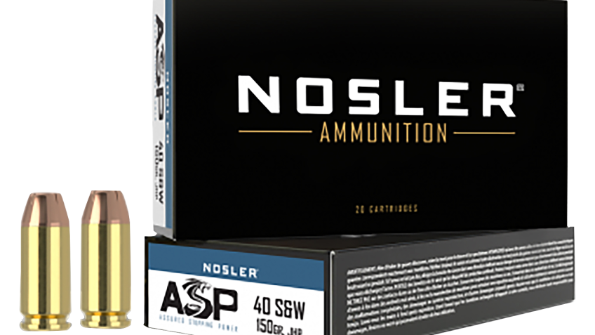 Nosler Match Grade Handgun Ammo – .40 Smith & Wesson – 150 gr. – 50 rounds