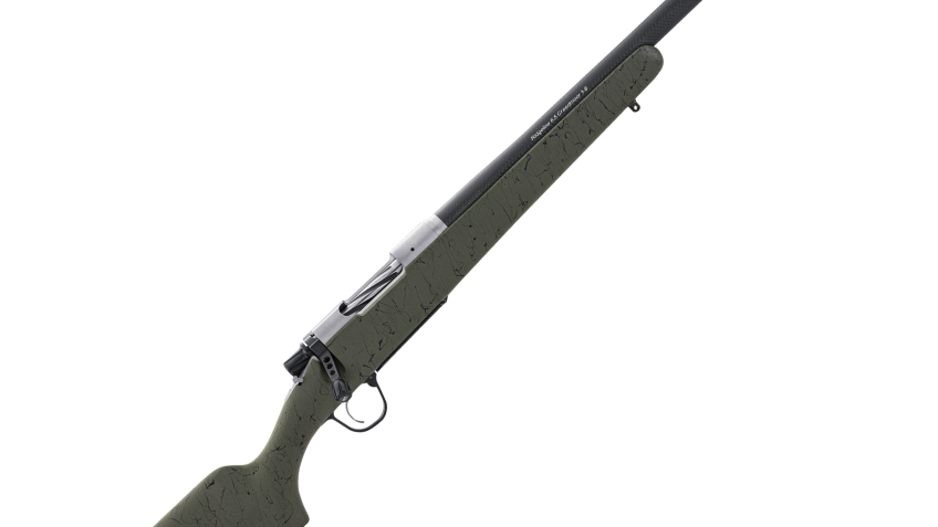 Christensen Arms Ridgeline Bolt-Action Rifle – .300 Winchester Short Magnum – Carbon Fiber Wrapped – Green w/Black Webbing