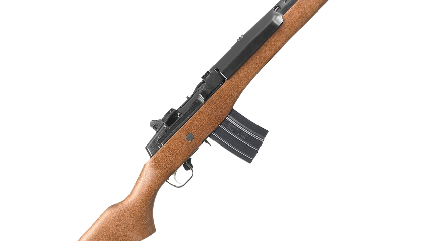 Ruger Mini-14 Ranch Rifle Semi-Auto Rifle with Wood Stock – .223 Remington/5.56 NATO – 20 + 1
