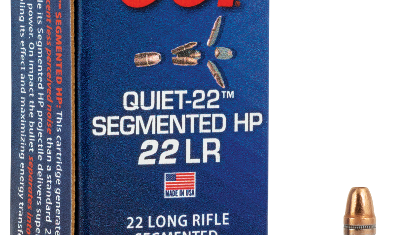 CCI Quiet-22 Segmented HP Rimfire Ammo – .22 Long Rifle – 40 Grain – 50 Rounds