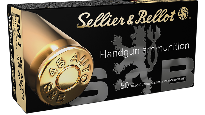 Sellier & Bellot Handgun Ammo – .45 Automatic Colt Pistol – 230 grain – 50 Rounds
