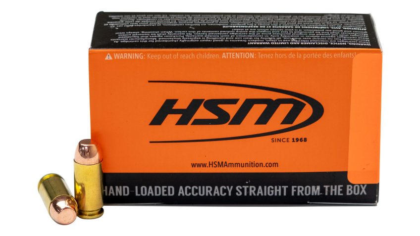 Hsm Ammo Subsonic .40sw 180gr – Plated Lead Flat Nose 50-pack