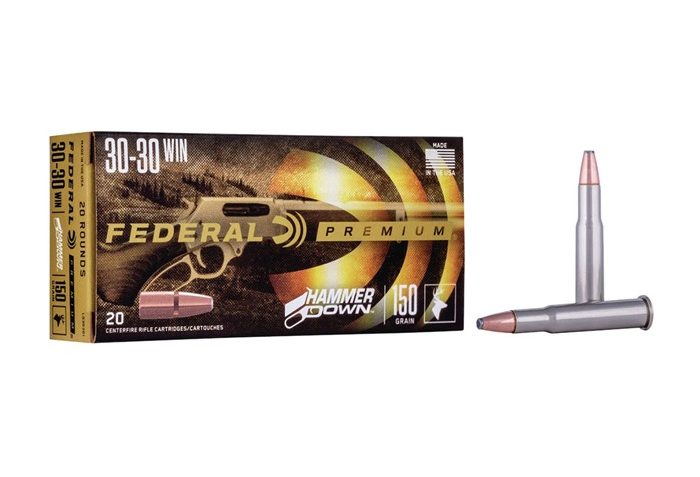 HAMMER DOWN 30-30 WINCHESTER AMMO – 100-054-062WB 30-30 WINCHESTER 150GR SOFT POINT 200/CASE