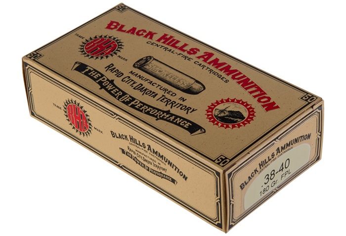 COWBOY ACTION AMMO 38-40 WINCHESTER 180GR LEAD FLAT POINT – 105-001-460WB 38-40 WINCHESTER 180GR FPL 50/BOX
