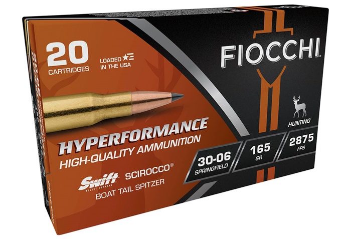 HYPERFORMANCE 30-06 SPRINGFIELD AMMO – 105-002-016WB 30-06 SPRINGFIELD 165GR SCIROCCO II POLYMER TIP 200/CASE