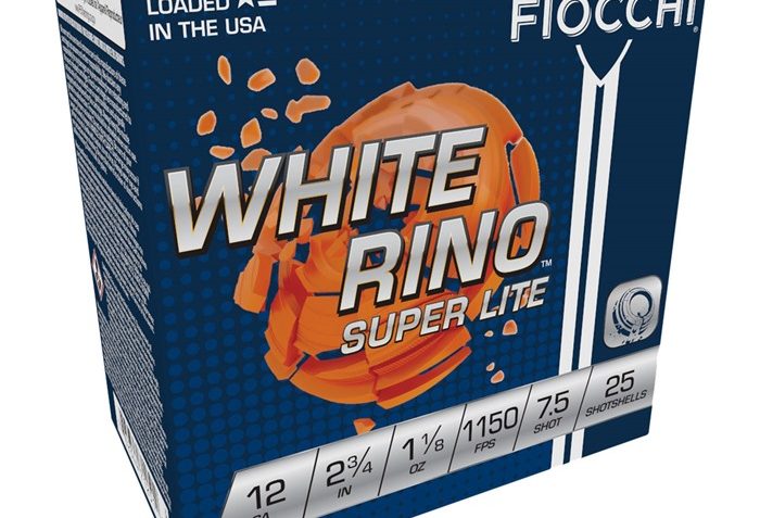 WHITE RINO SUPER-LITE 12 GAUGE AMMO – 105-002-140WB 12 GAUGE 2-3/4″ 1-1/8OZ #7.5 250/CASE