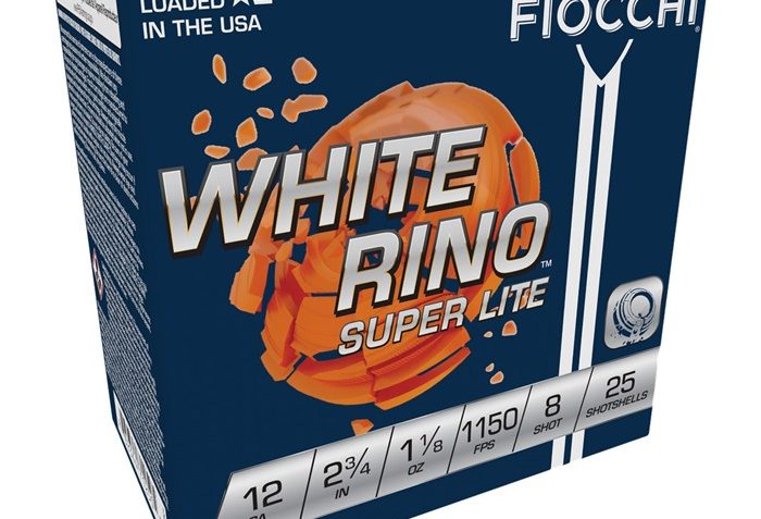 WHITE RINO SUPER-LITE 12 GAUGE AMMO – 105-002-142WB 12GA 2-3/4″ 1-1/8OZ #8 250/CASE
