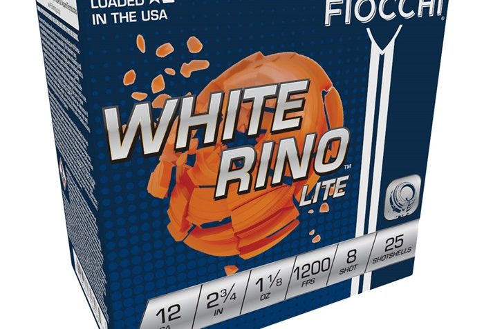 WHITE RINO LITE 12 GAUGE AMMO – 105-002-146WB 12 GAUGE 2-3/4″ 1-1/8OZ #8 250/CASE