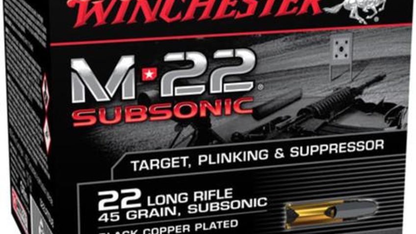 Winchester Ammo M-22 Subsonic, Win S22lrtsu8  22lr 45 Bplrn        800/2