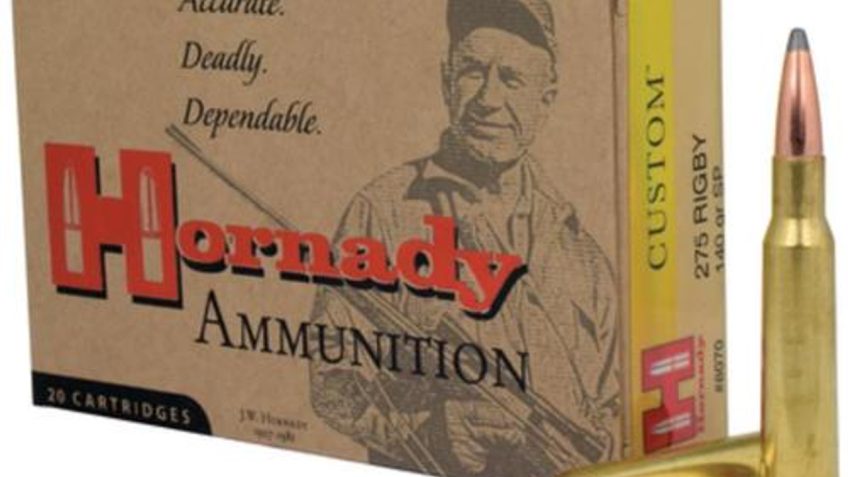 Hornady Custom .275 Rigby 140gr Ammunition w/InterLock SP Bullets (20/Box) 8070