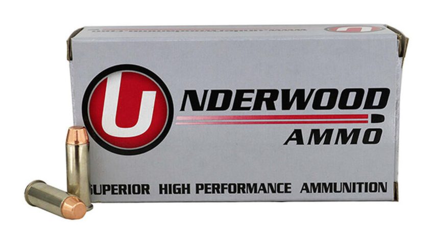 Underwood Ammo .44 Remington Magnum 245 Grain Full Metal Jacket Nickel Plated Brass Cased Pistol Ammo, 50 Rounds, 326