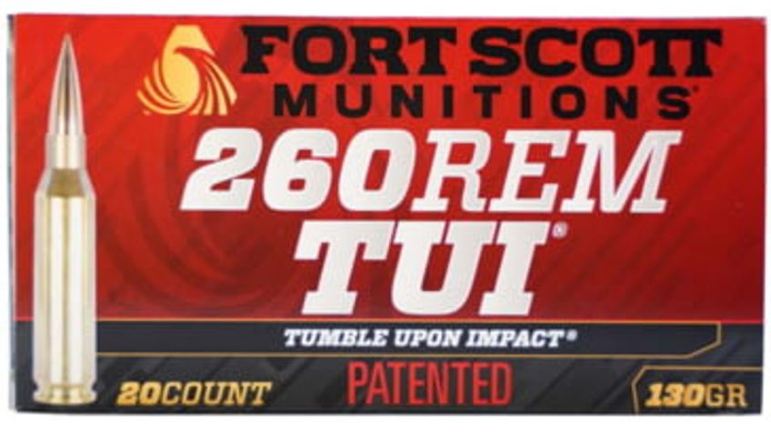 Fort Scott Munitions .260 Rem 130 Grain 20/25 CNC Machined Copper Brass Rifle Ammunition 260-130-SCV2 Caliber: .260 Remington