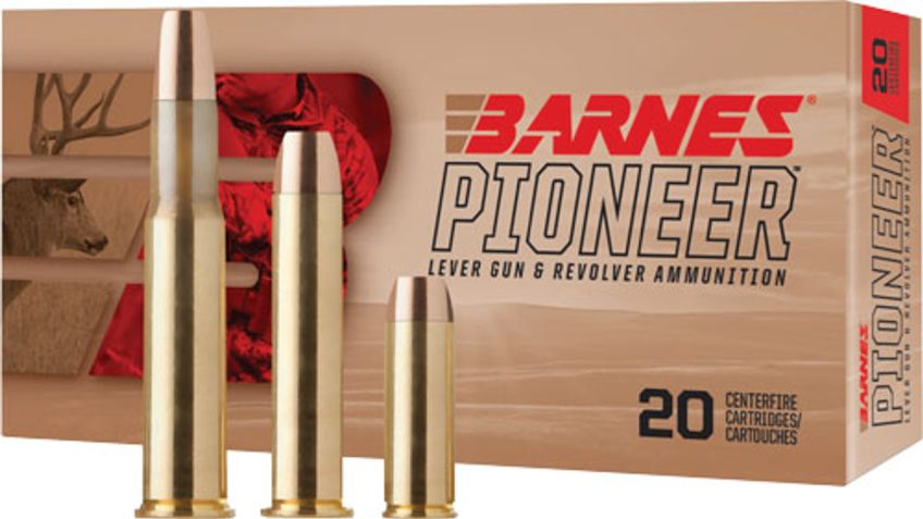 Barnes .357 Magnum 140 Grain Flat Nose Brass Cased Pistol Ammo, 20 Rounds, 32141