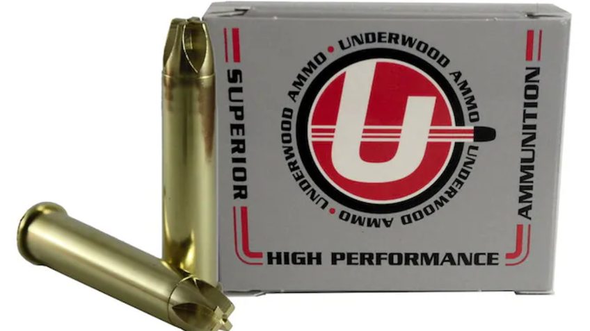 Underwood Ammo .45-70 Government 305 Grain Solid Monolithic Nickel Plated Brass Cased Rifle Ammo, 20 Rounds, 848