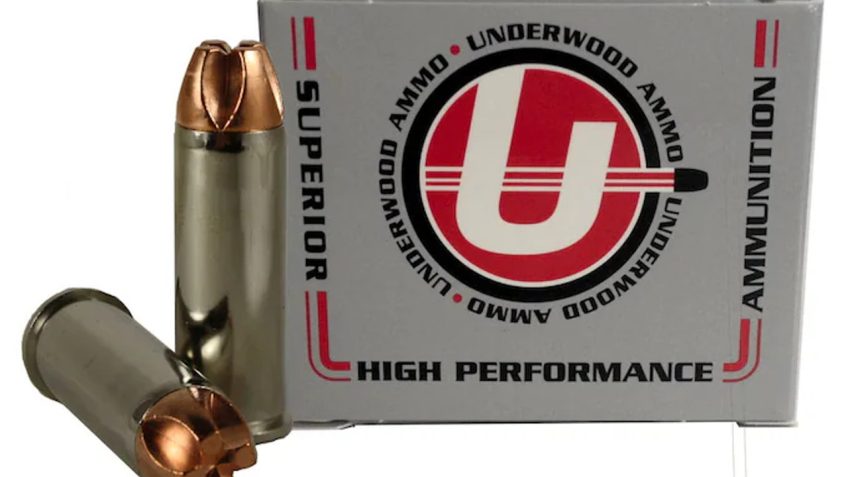Underwood Ammo .44 Special 220 Grain Solid Monolithic Nickel Plated Brass Cased Pistol Ammo, 20 Rounds, 840