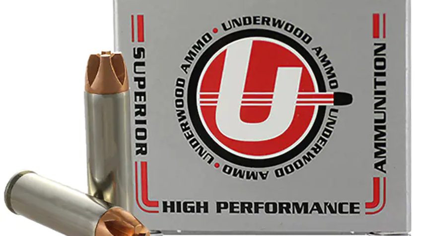 Underwood Ammo .500 S&W Magnum 350 Grain Solid Monolithic Nickel Plated Brass Cased Pistol Ammo, 20 Rounds, 839