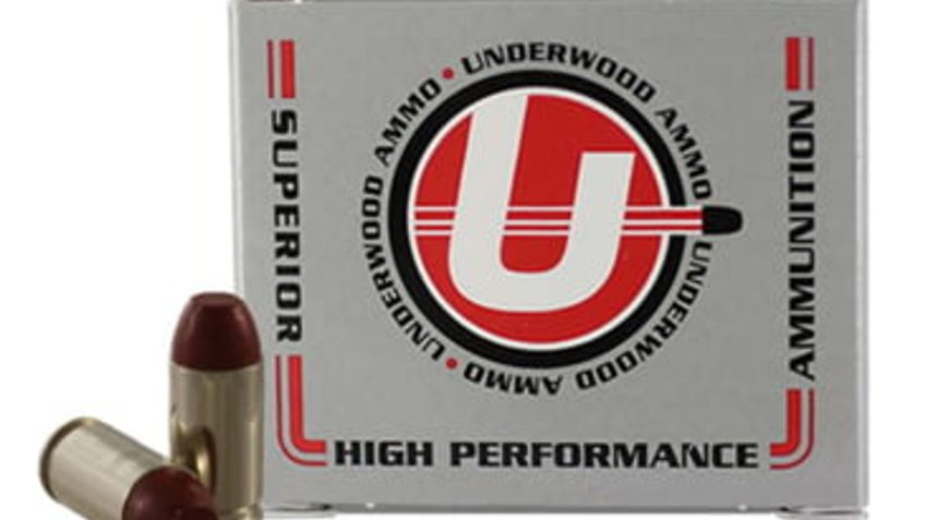 Underwood Ammo 9x18mm Makarov 115 Grain Coated Hard Cast Nickel Plated Brass Cased Pistol Ammo, 20 Rounds, 721