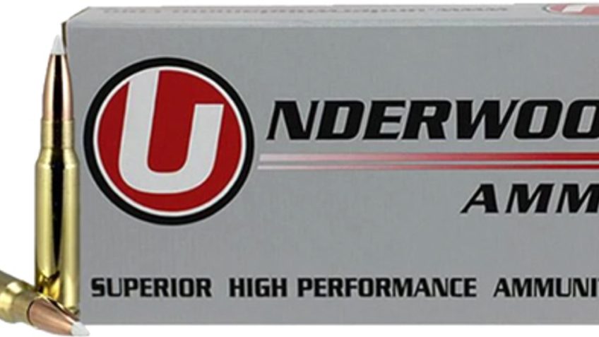 Underwood Ammo .308 Winchester 180 Grain Polymer Tipped Spitzer Nickel Plated Brass Cased Rifle Ammo, 20 Rounds, 552