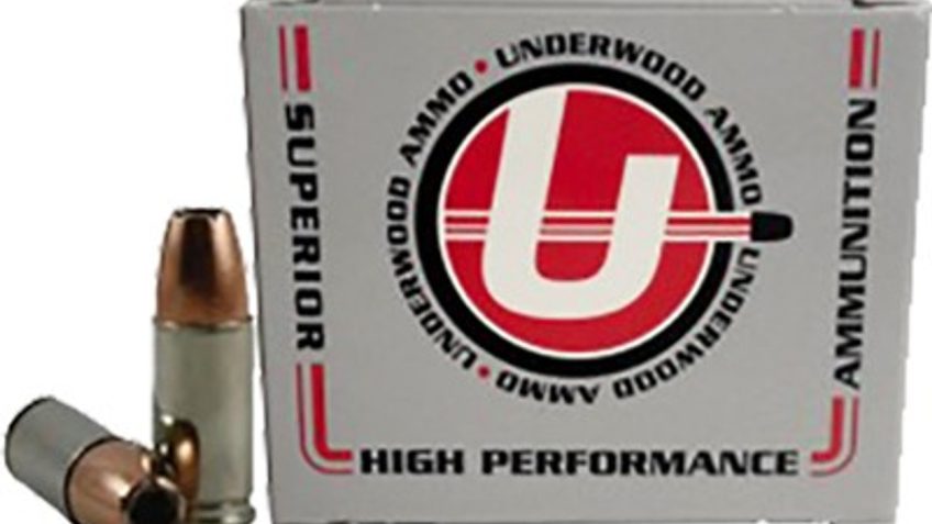 Underwood Ammo 9mm Luger +P+ 124 Grain Bonded Jacketed Hollow Point Nickel Plated Brass Cased Pistol Ammo, 20 Rounds, 132
